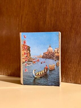 Vintage Venice Italy Postcard Booklet Accordion Fold Gondola St Mark’s Square
